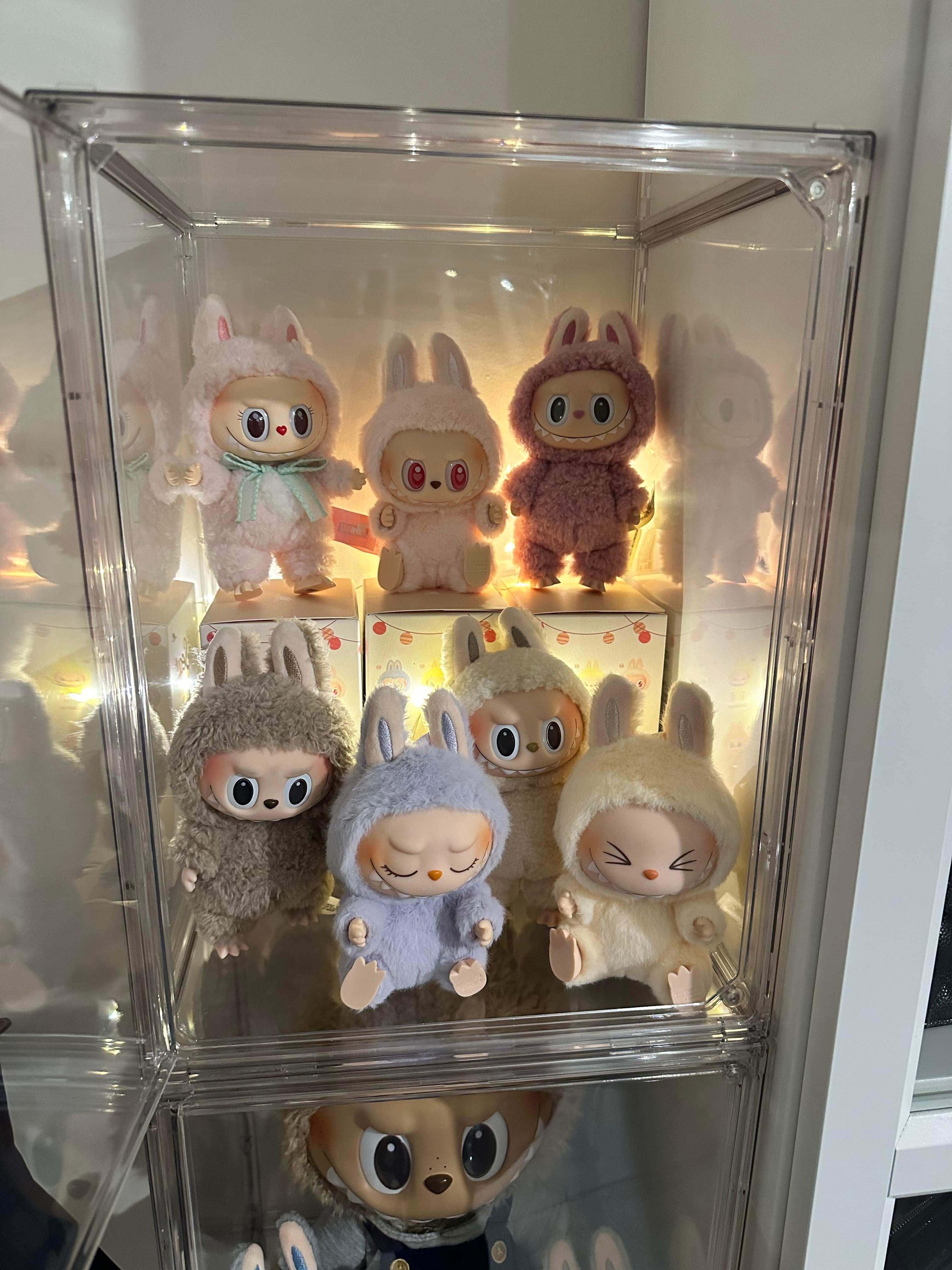 Transparent Acrylic  Display Box Container with One Separate Panel