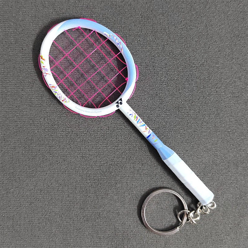Labubu Mini Badminton Racket Keychain – Doll Accessory