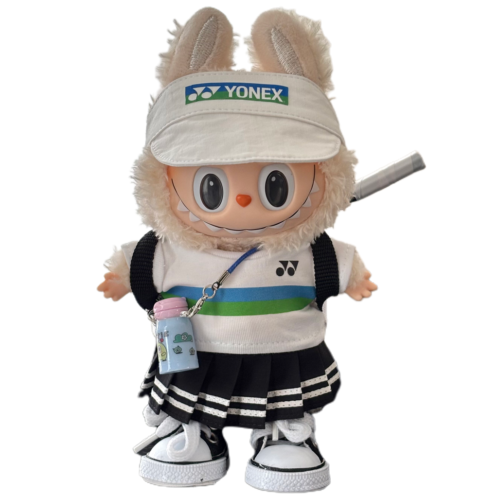 Handmade Badminton-Inspired Doll Outfit - Sporty Style Doll Clothing