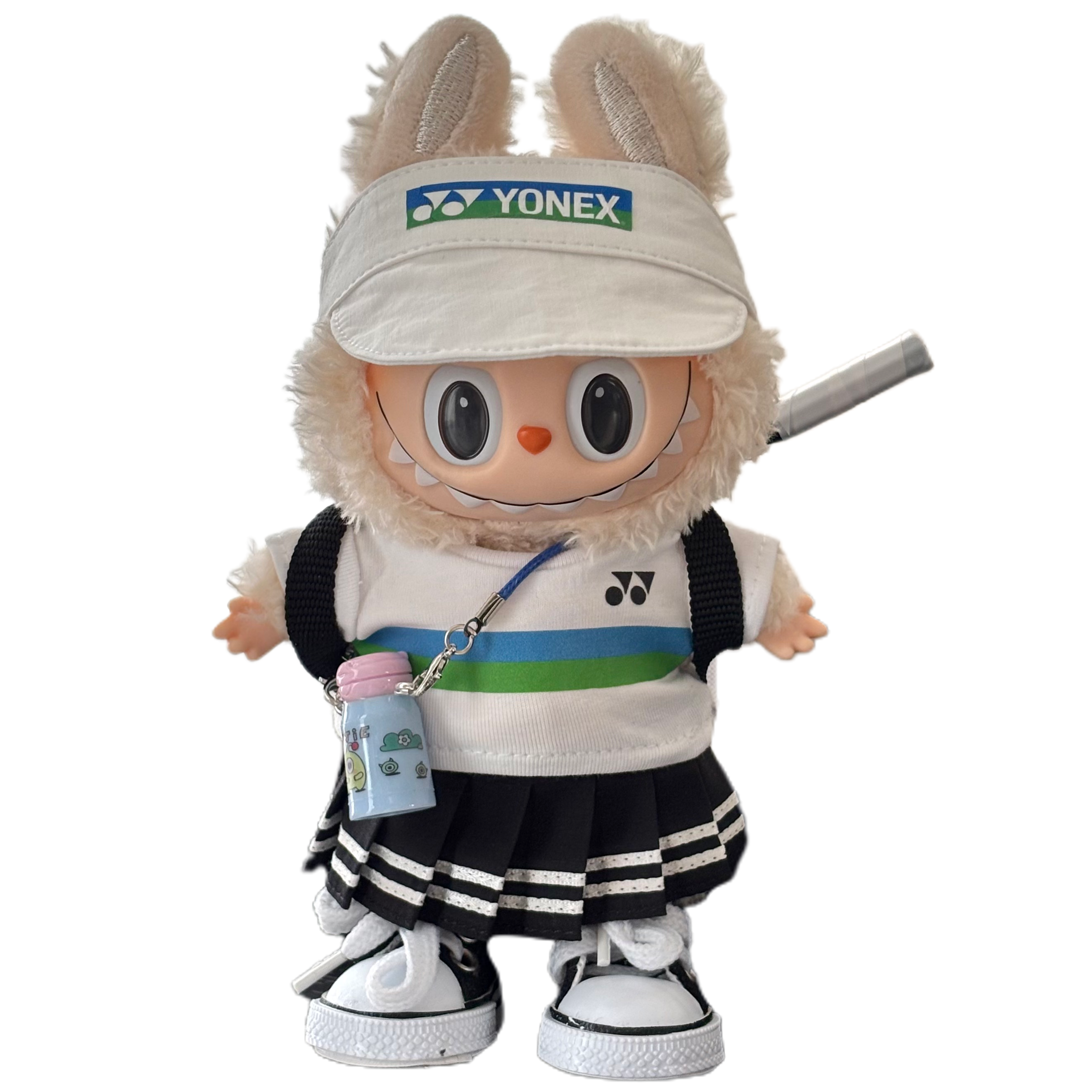 Handmade Badminton-Inspired Doll Outfit - Sporty Style Doll Clothing