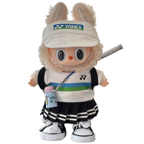 Handmade Badminton-Inspired Doll Outfit - Sporty Style Doll Clothing