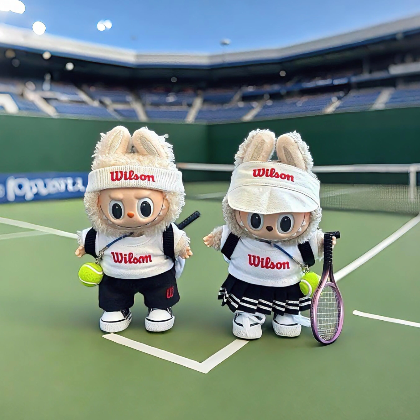 Handmade Tennis-Inspired Doll Outfit - Wilson Style Doll Clothing