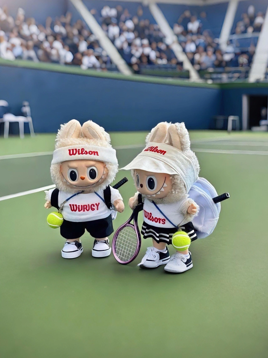 Handmade Tennis-Inspired Doll Outfit - Wilson Style Doll Clothing