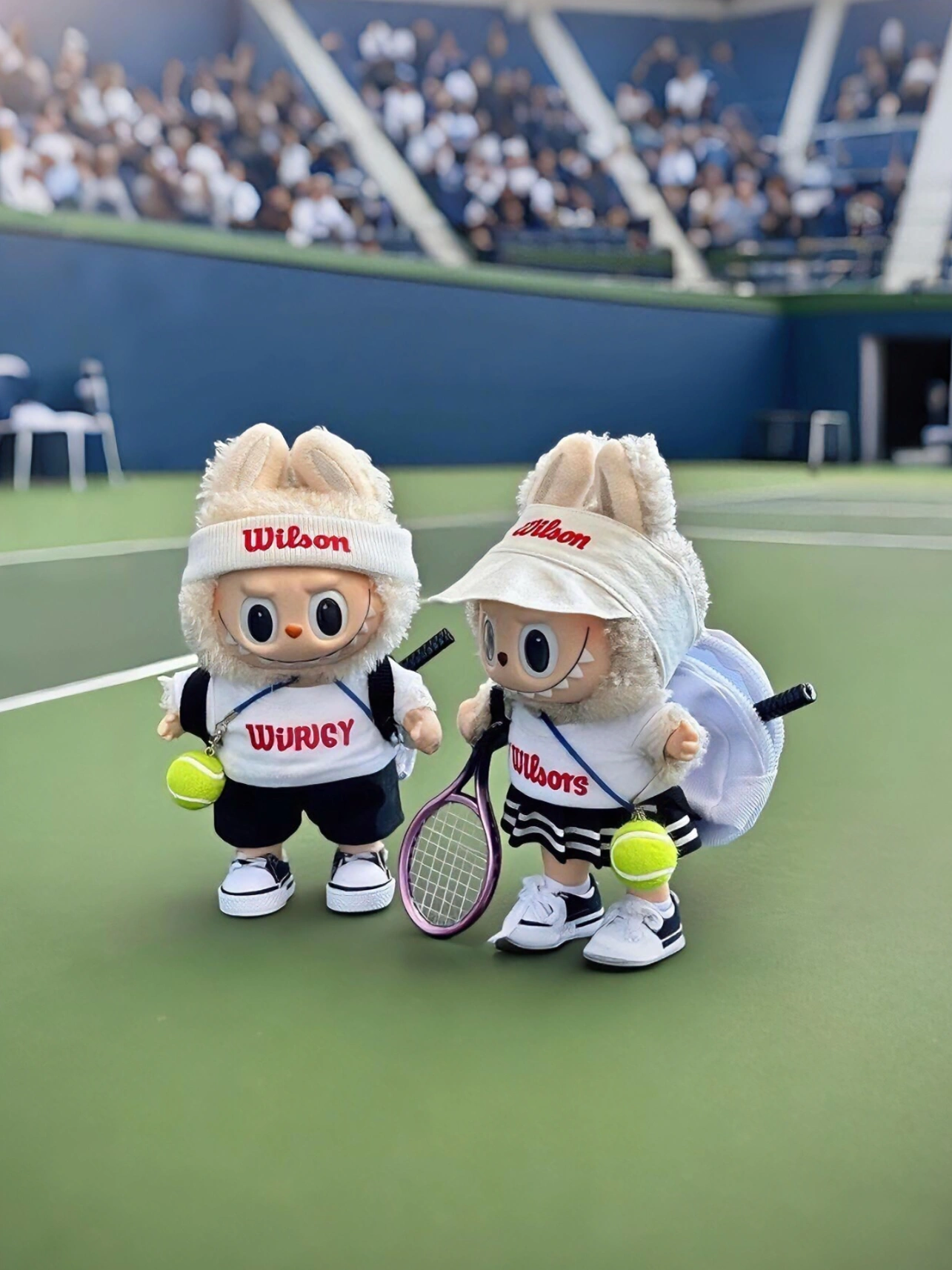 Handmade Tennis-Inspired Doll Outfit - Wilson Style Doll Clothing