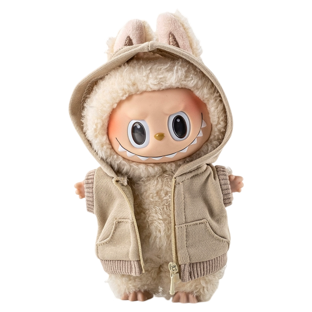 POP MART The Monsters Labubu Light Beige Hoodie