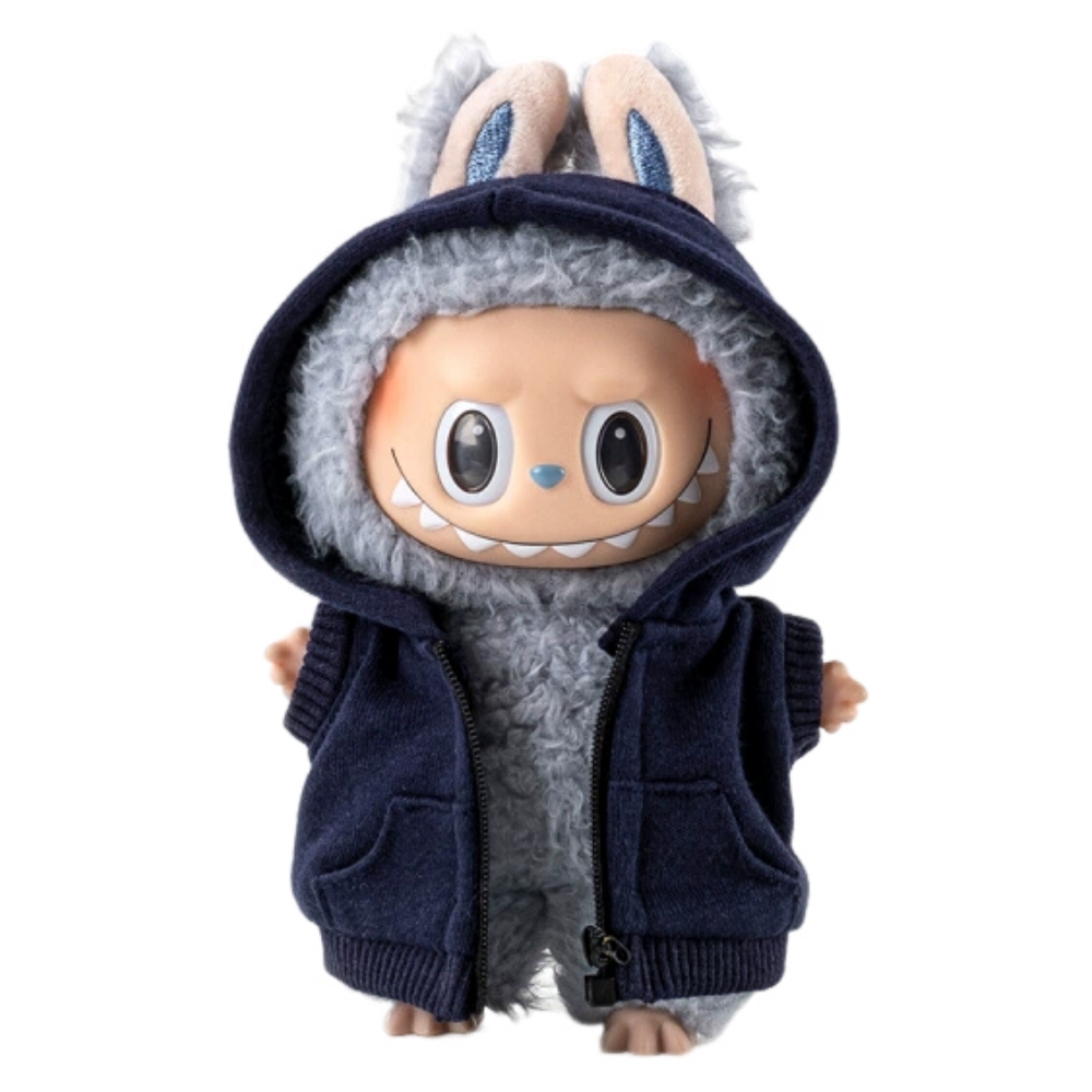 POP MART The Monsters Labubu  Navy Zipper Hoodie
