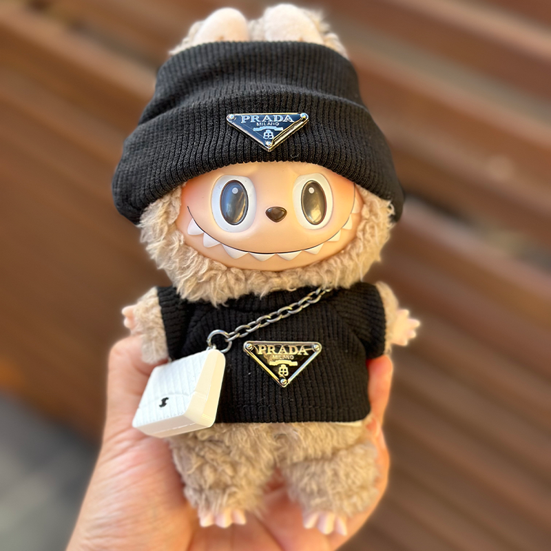 POP MART The Monsters Labubu Fashion Outfit - P Style Top+ Hat + Bag