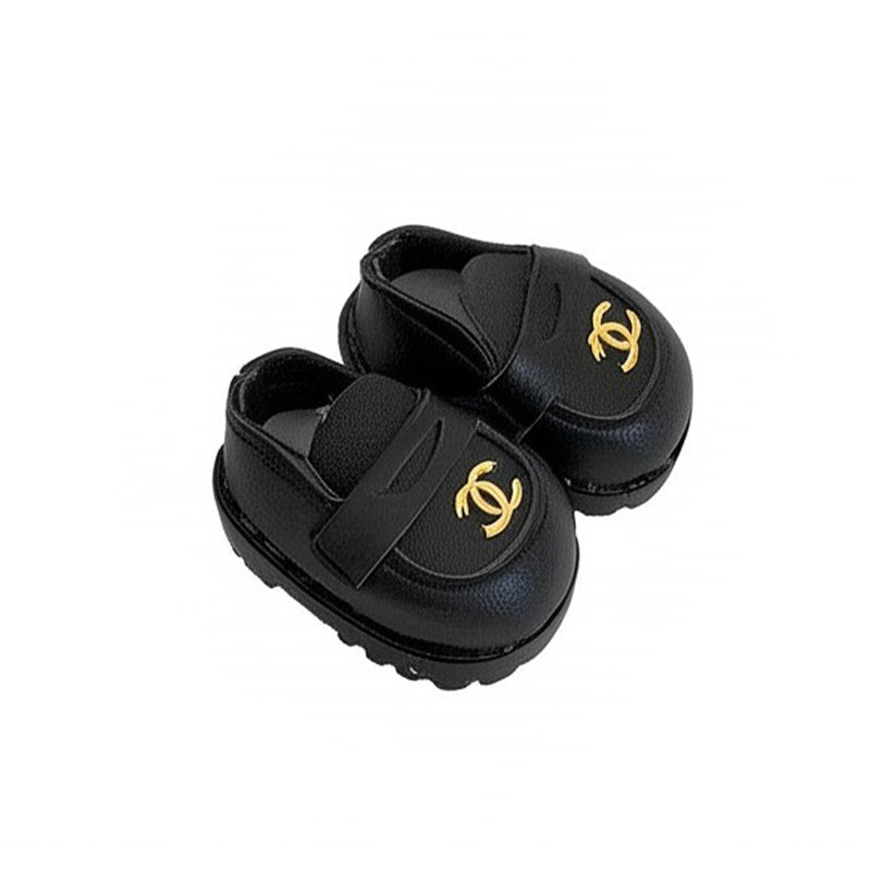 POP MART The Monsters Labubu Fashion Outfit - Black Chanel Style Shoes
