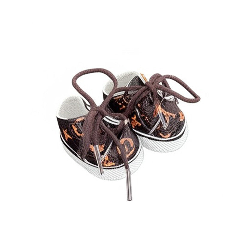 POP MART The Monsters Labubu Fashion Outfit- LV style Dark Brown Colour Shoes