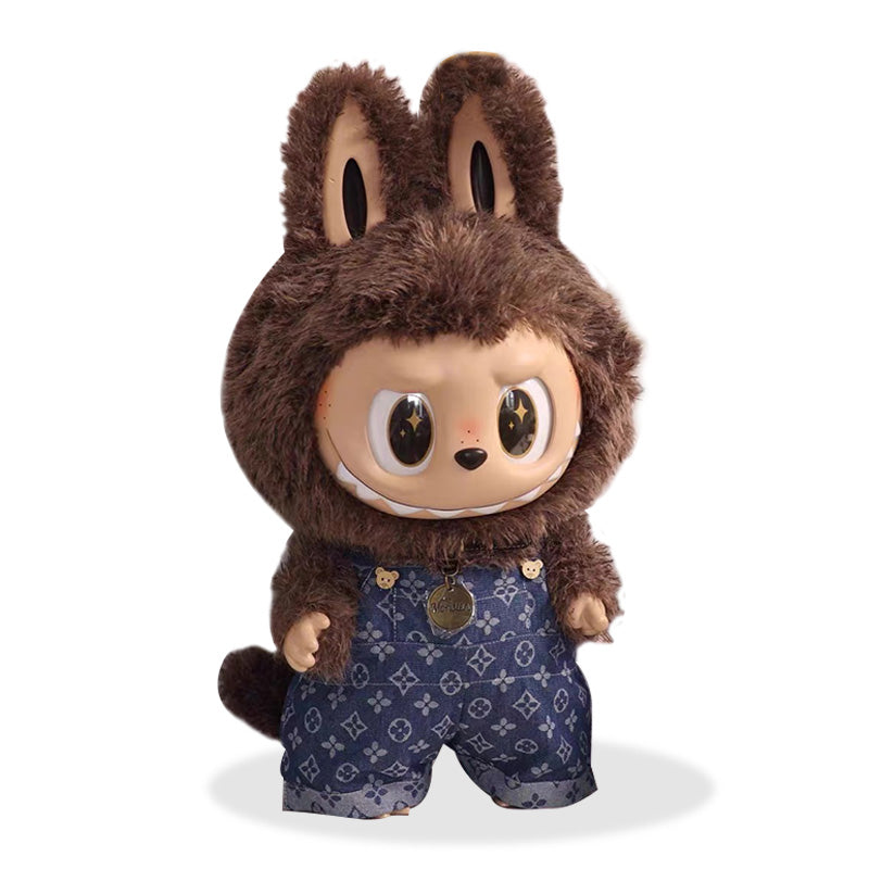 POP MART ZIMOMO 58CM Fashion Outfit - LV Style Denim overalls